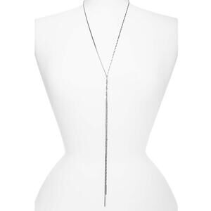 Halogen Twisted Snake Chain Y-Necklace